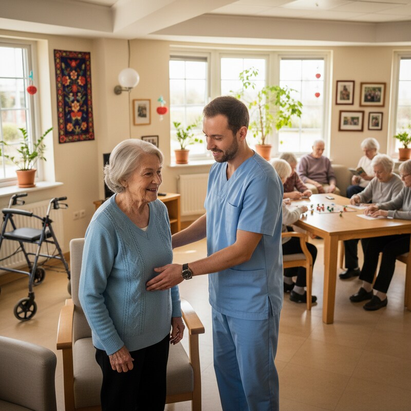 Sala de convivência do residencial geriátrico em Canoas da Vitalle Senior Care